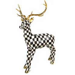 Holiday|Outdoor|MacKenzie-Childs Courtly Check Outdoor Standing Deer