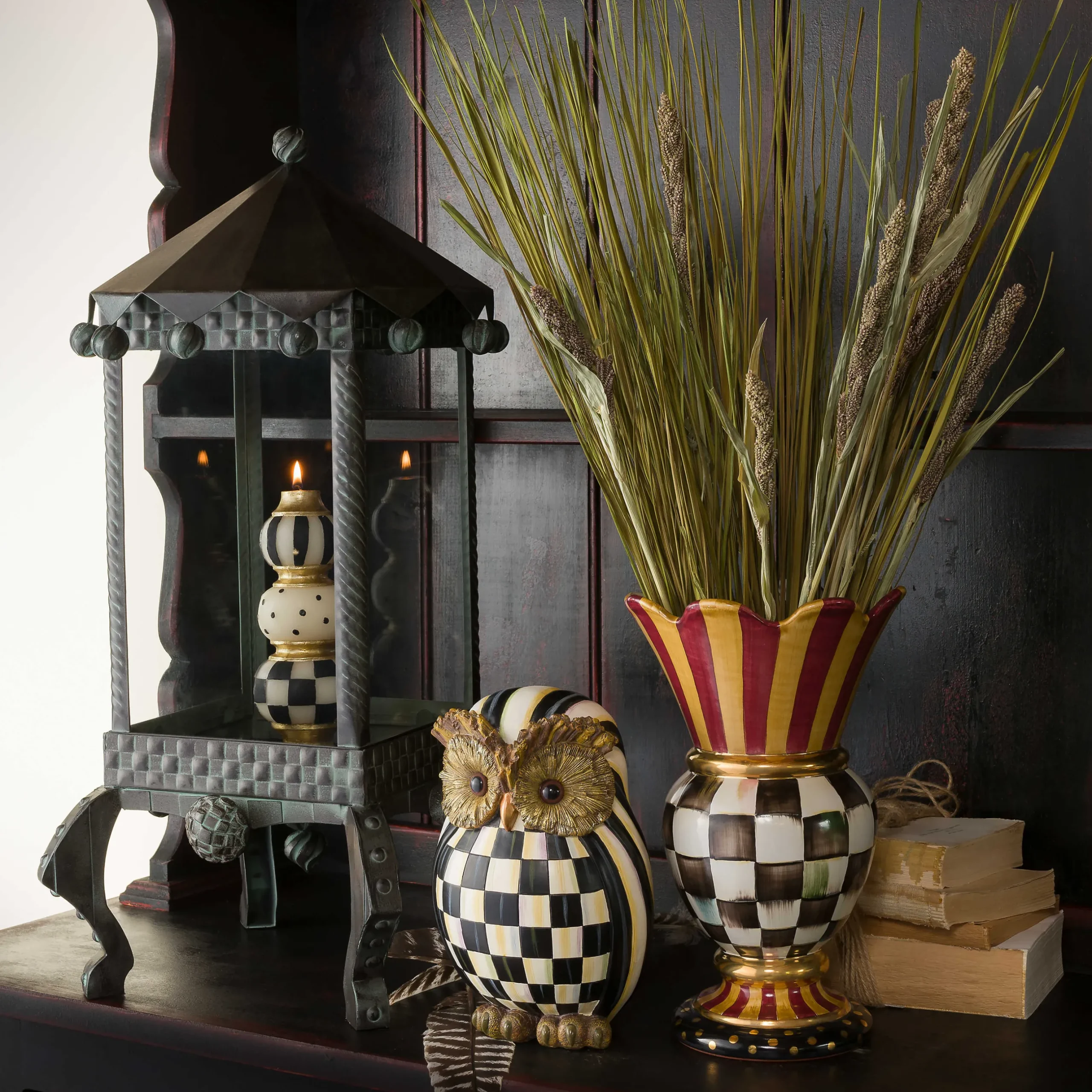 The Halloween Shop|The Fall Shop|MacKenzie-Childs Courtly Check Owl