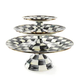 Kitchen & Dining Sets|Serveware|MacKenzie-Childs Courtly Check Pedestal Platters, Set of 3