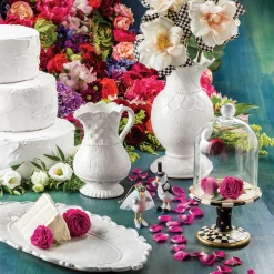 Room Accents|MacKenzie-Childs Courtly Check Pedestal with Cloche