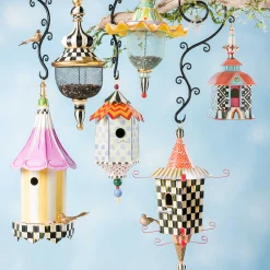Spring|Outdoor|MacKenzie-Childs Courtly Check Pendant Bird Feeder