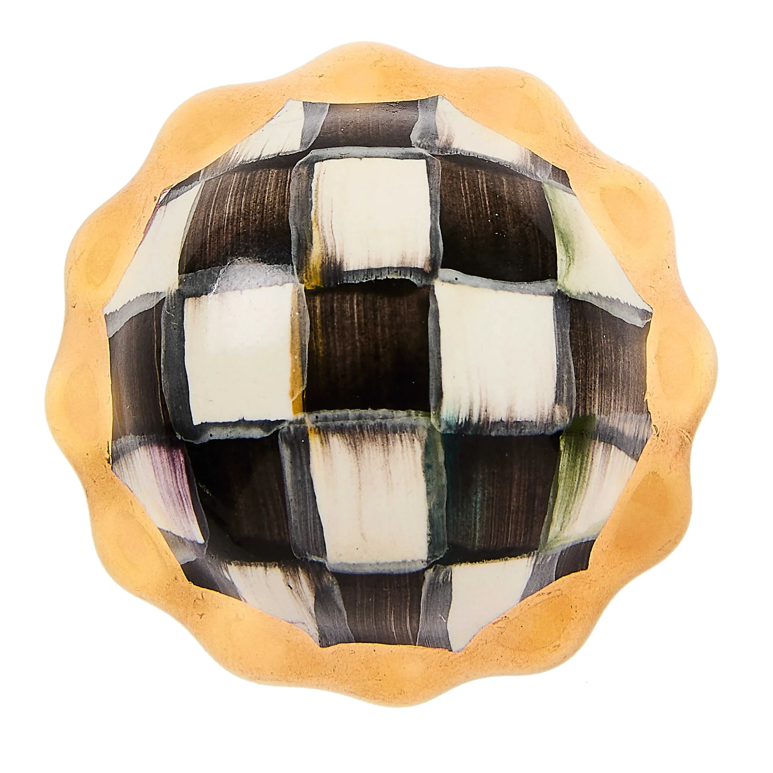 Finishing Touches|Room Accents|MacKenzie-Childs Courtly Check Petit Four Round Knob