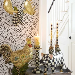 Spring|Room Accents|MacKenzie-Childs Courtly Check Pig Figurine