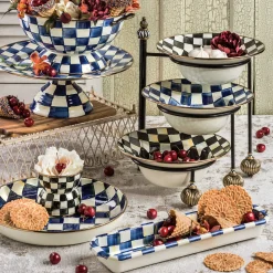 Bar Entertaining|Serveware|MacKenzie-Childs Courtly Check Pinch Bowl
