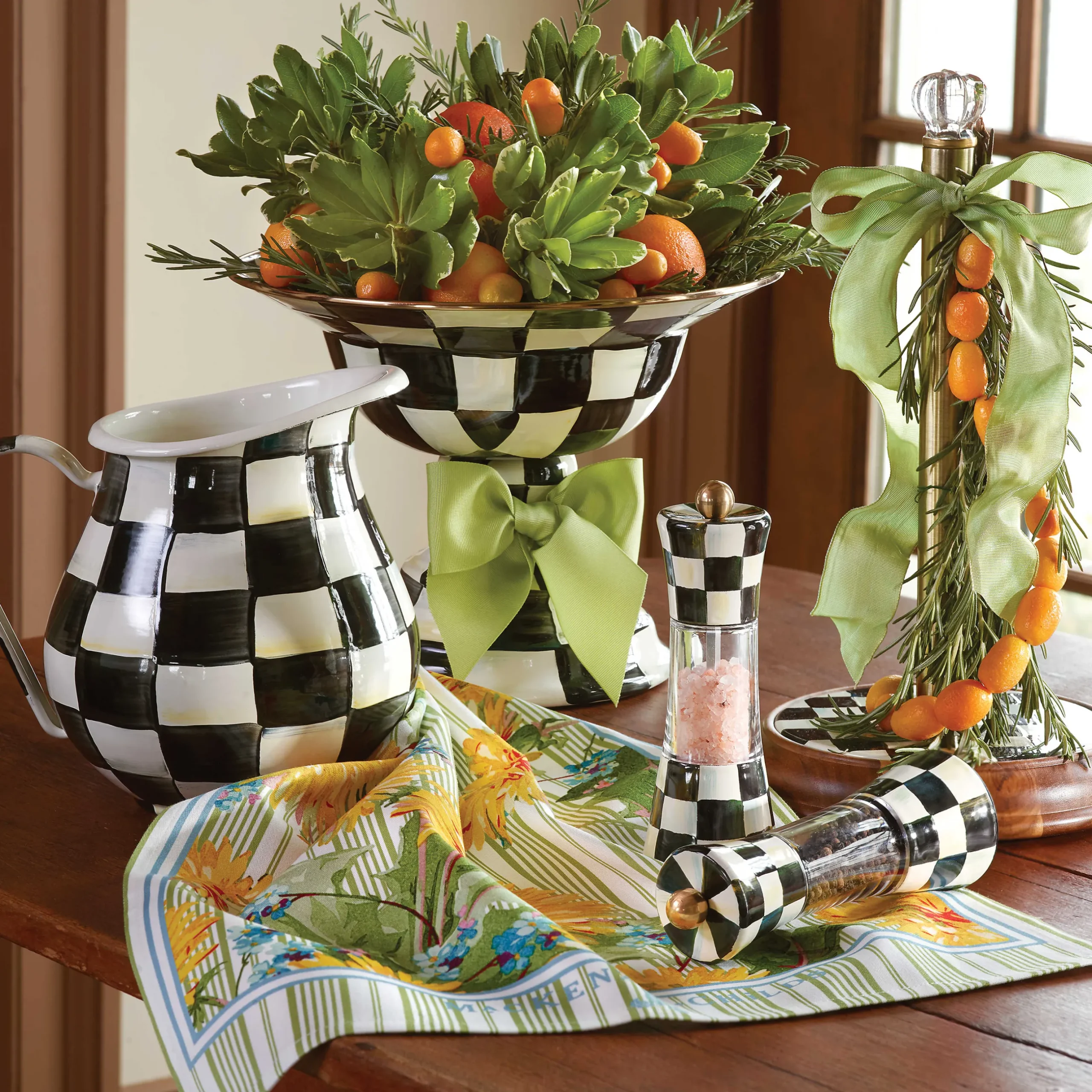 Serveware|Bar Entertaining|MacKenzie-Childs Courtly Check Pitcher