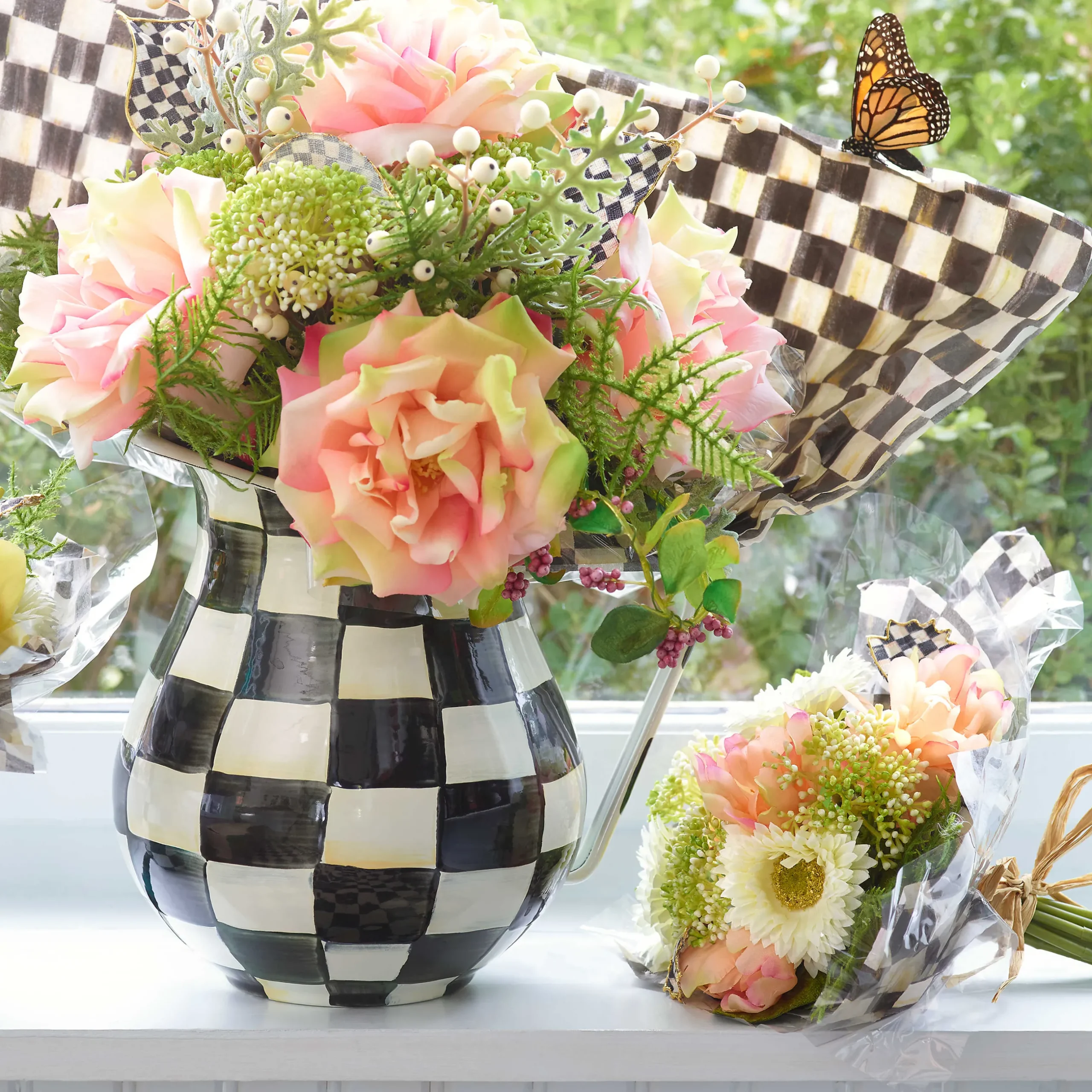 Serveware|Bar Entertaining|MacKenzie-Childs Courtly Check Pitcher