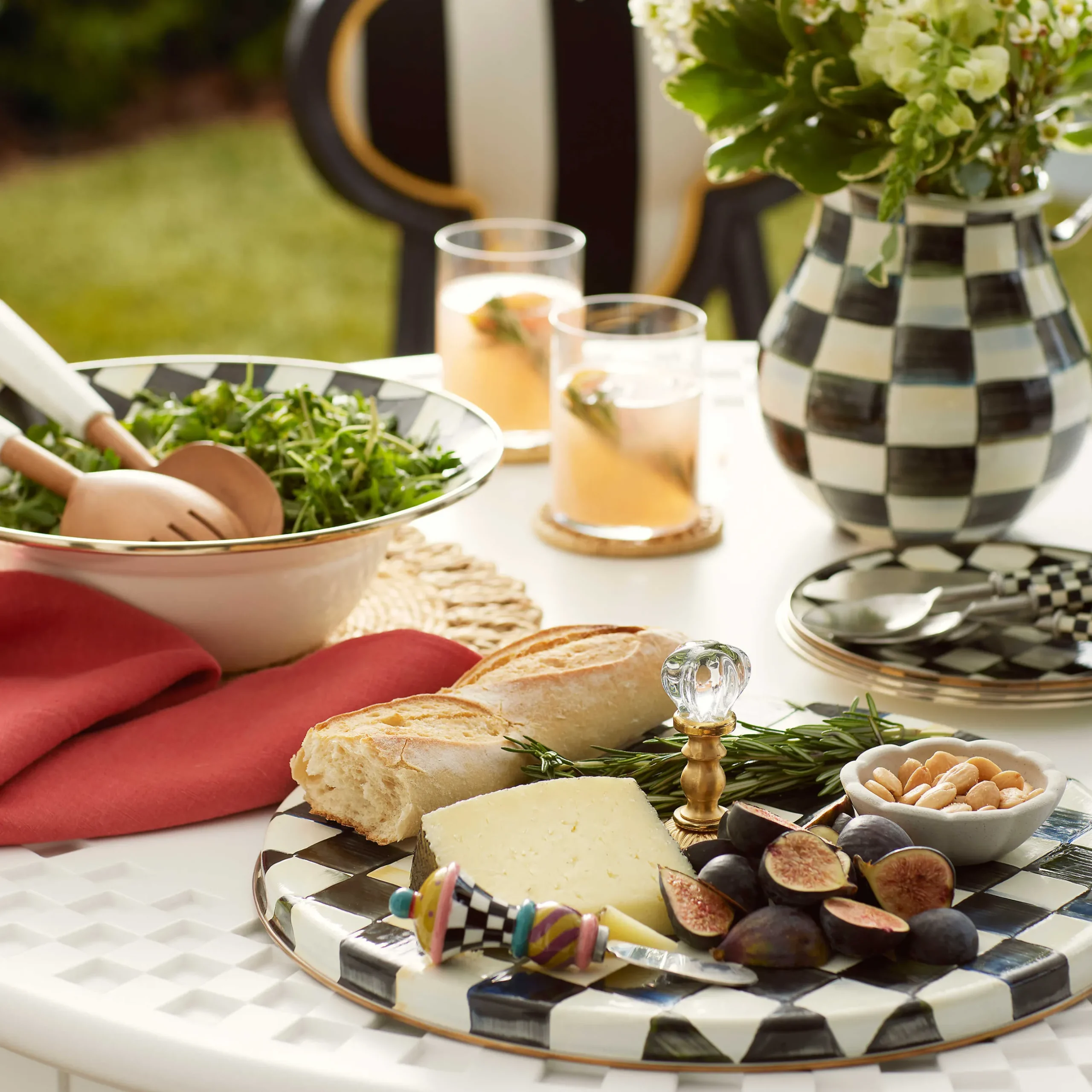 Serveware|Bar Entertaining|MacKenzie-Childs Courtly Check Pitcher