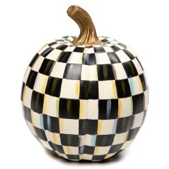 Pumpkins|The Halloween Shop|MacKenzie-Childs Courtly Check Pumpkin - Small