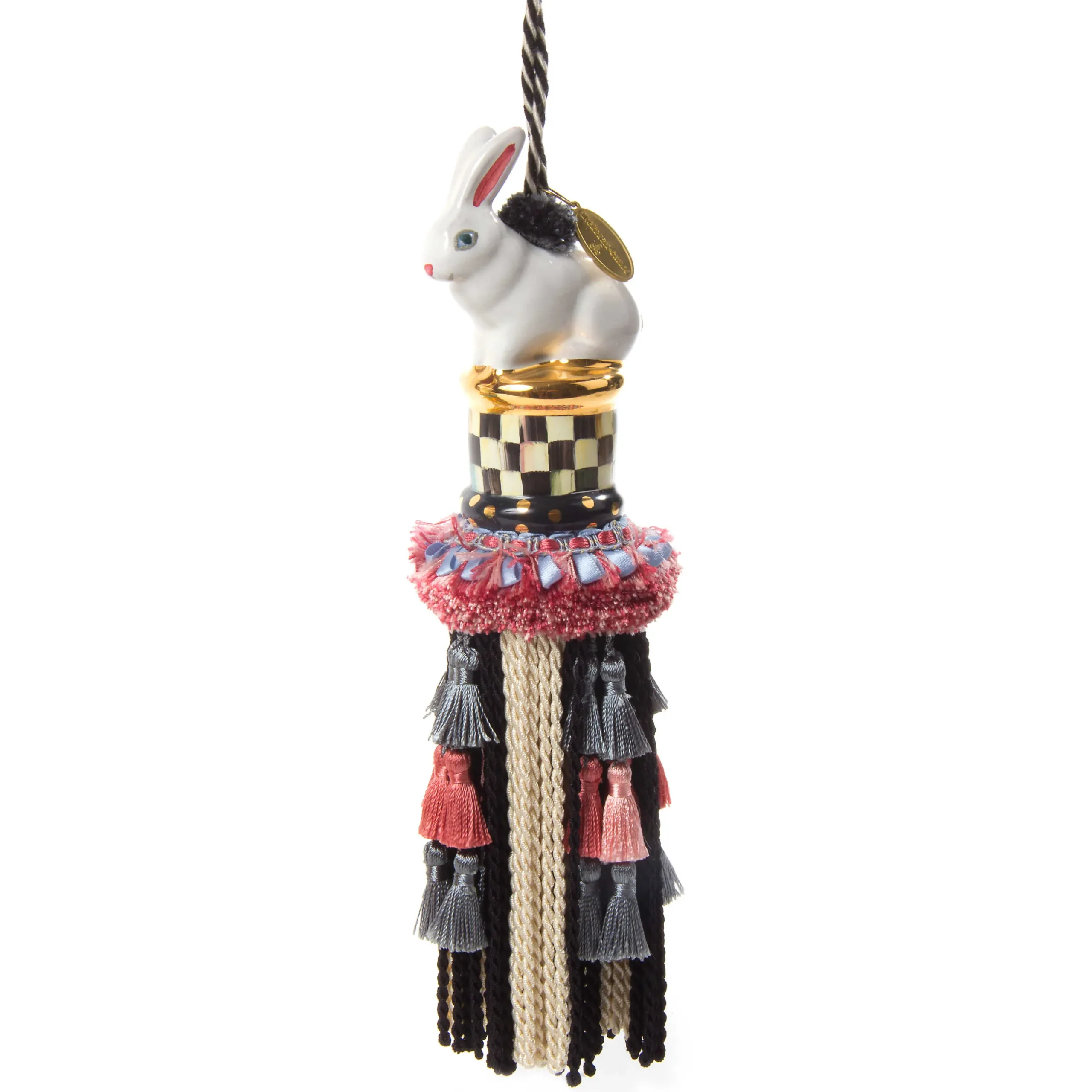 Easter|Spring|MacKenzie-Childs Courtly Check Rabbit Tassel