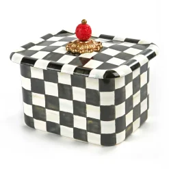 Kitchen Storage & Organization|MacKenzie-Childs Courtly Check Recipe Box