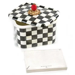 Kitchen Storage & Organization|MacKenzie-Childs Courtly Check Recipe Box