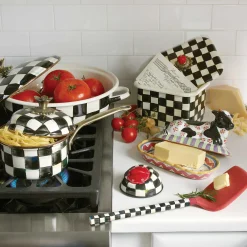 Kitchen Storage & Organization|MacKenzie-Childs Courtly Check Recipe Box
