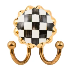 Finishing Touches|Room Accents|MacKenzie-Childs Courtly Check Round Hook