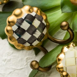 Finishing Touches|Room Accents|MacKenzie-Childs Courtly Check Round Hook