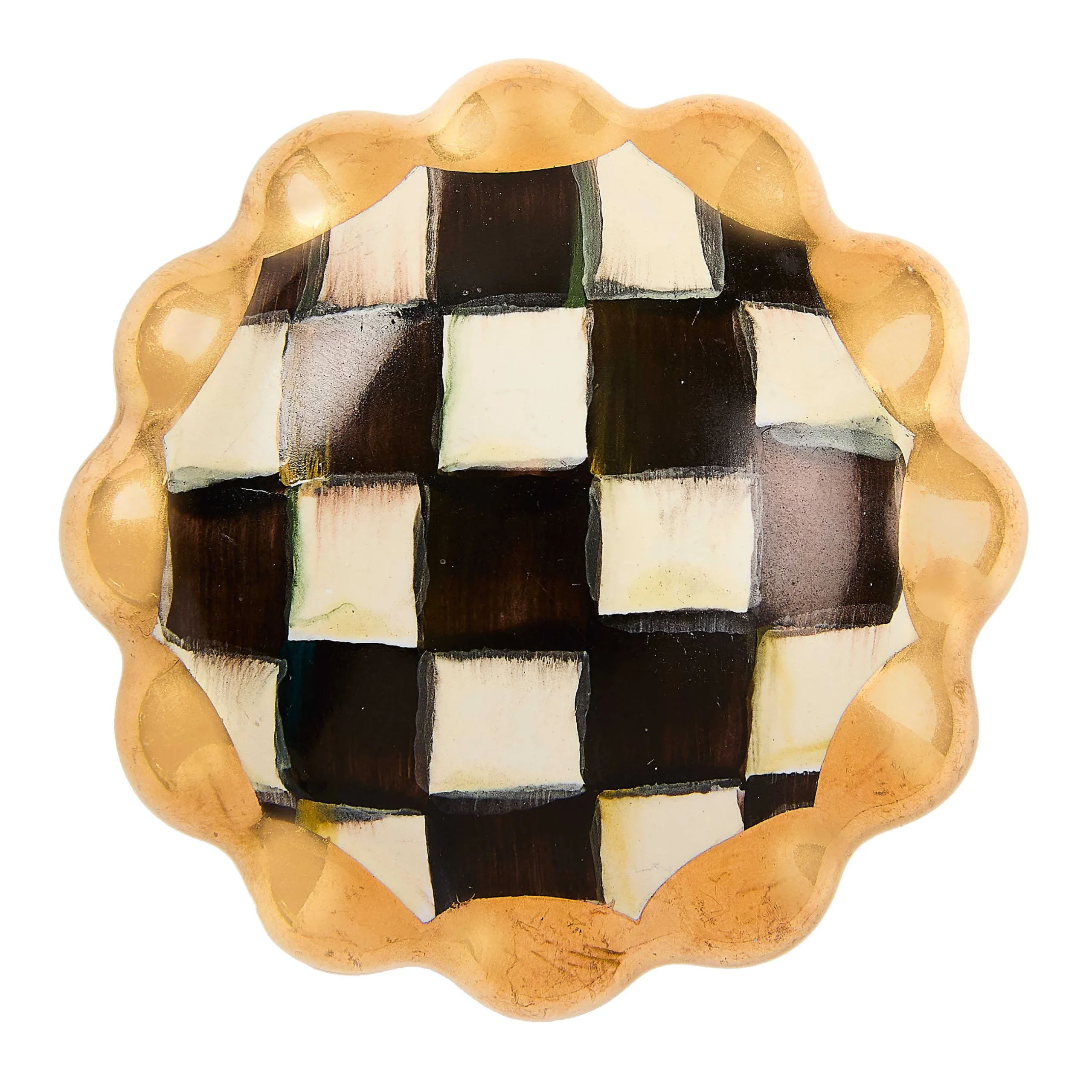 Finishing Touches|Room Accents|MacKenzie-Childs Courtly Check Round Knob