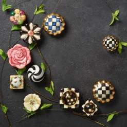 Finishing Touches|Room Accents|MacKenzie-Childs Courtly Check Round Knob