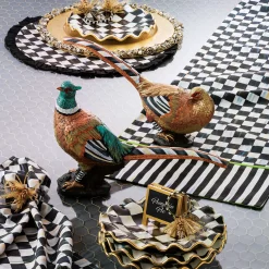 Table Accessories|Kitchen & Table Linens|MacKenzie-Childs Courtly Check Round Placemat