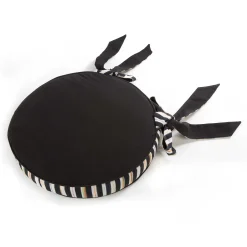 Pillows, Throws, & Cushions|MacKenzie-Childs Courtly Check Round Stool Cushion