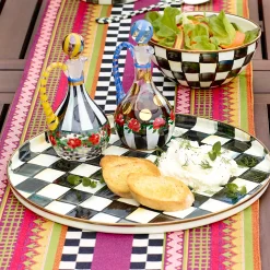 The Coffee Shop|Fall Entertaining|MacKenzie-Childs Courtly Check Round Tray