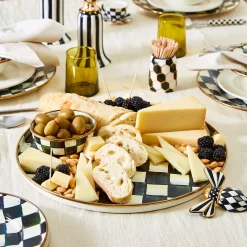 The Coffee Shop|Fall Entertaining|MacKenzie-Childs Courtly Check Round Tray