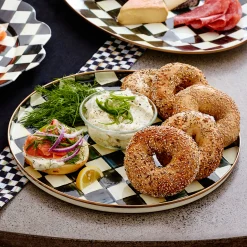 The Coffee Shop|Fall Entertaining|MacKenzie-Childs Courtly Check Round Tray