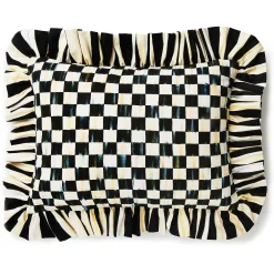 Pillows, Throws, & Cushions|MacKenzie-Childs Courtly Check Ruffle Lumbar Pillow