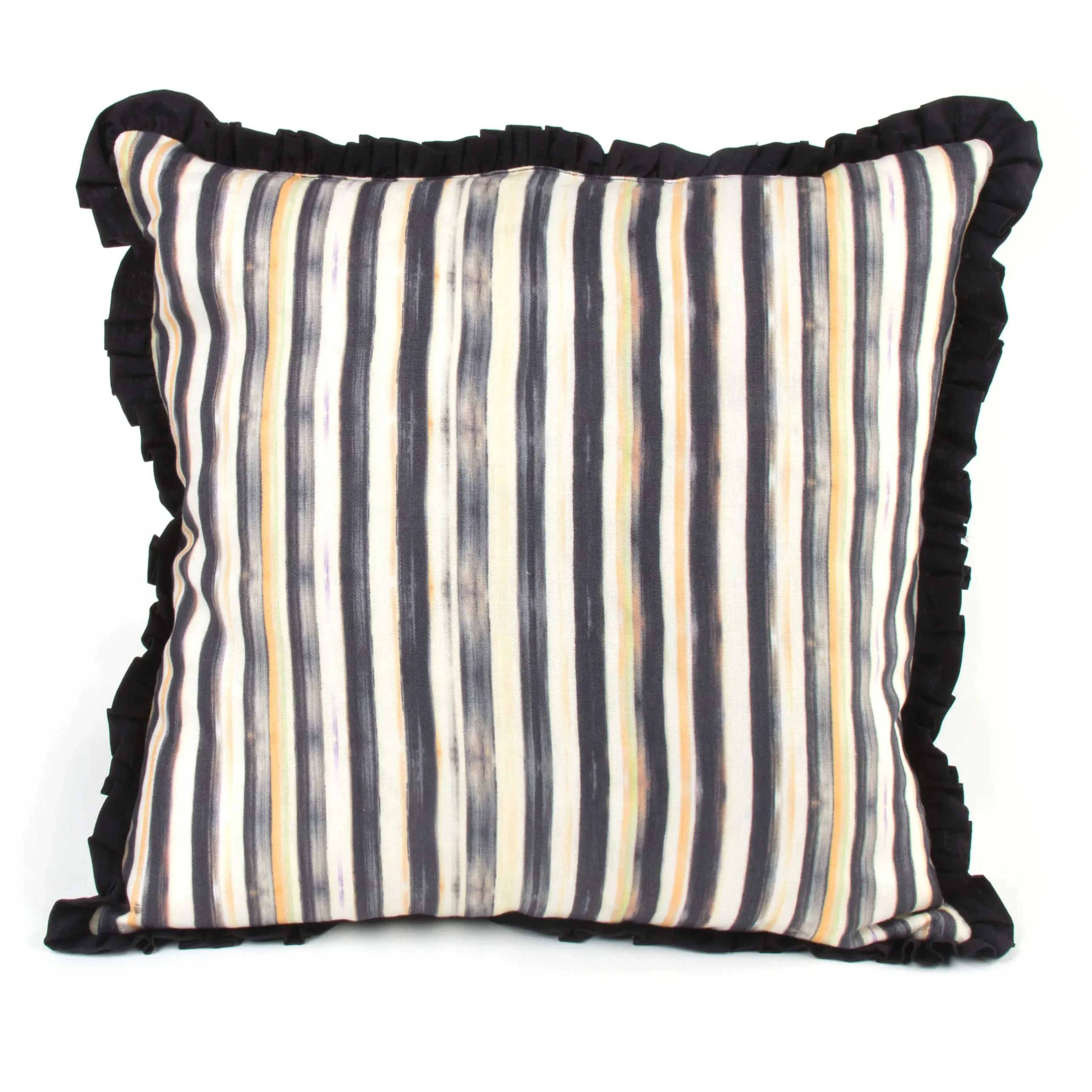 Pillows, Throws, & Cushions|MacKenzie-Childs Courtly Check Ruffled Square Throw Pillow