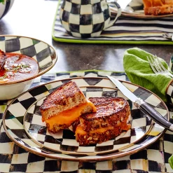 Dinnerware & Flatware|MacKenzie-Childs Courtly Check Salad/Dessert Plate
