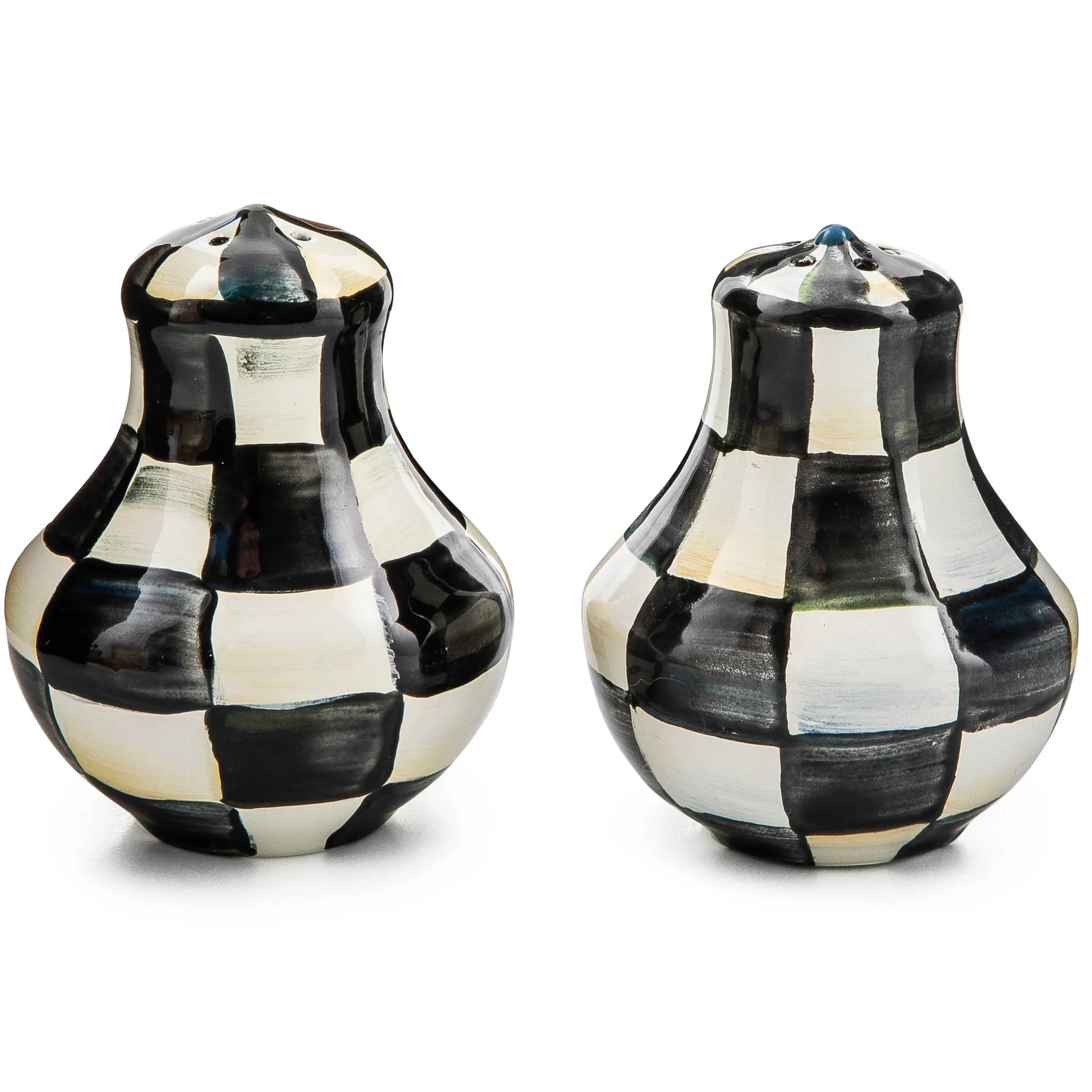 Fall Entertaining|Table Accessories|MacKenzie-Childs Courtly Check Salt Pepper Shakers