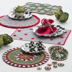 Fall Entertaining|Table Accessories|MacKenzie-Childs Courtly Check Salt Pepper Shakers
