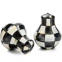 Fall Entertaining|Table Accessories|MacKenzie-Childs Courtly Check Salt Pepper Shakers