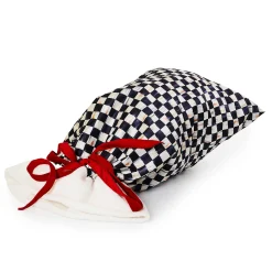 Finishing Touches|Room Accents|MacKenzie-Childs Courtly Check Santa Bag