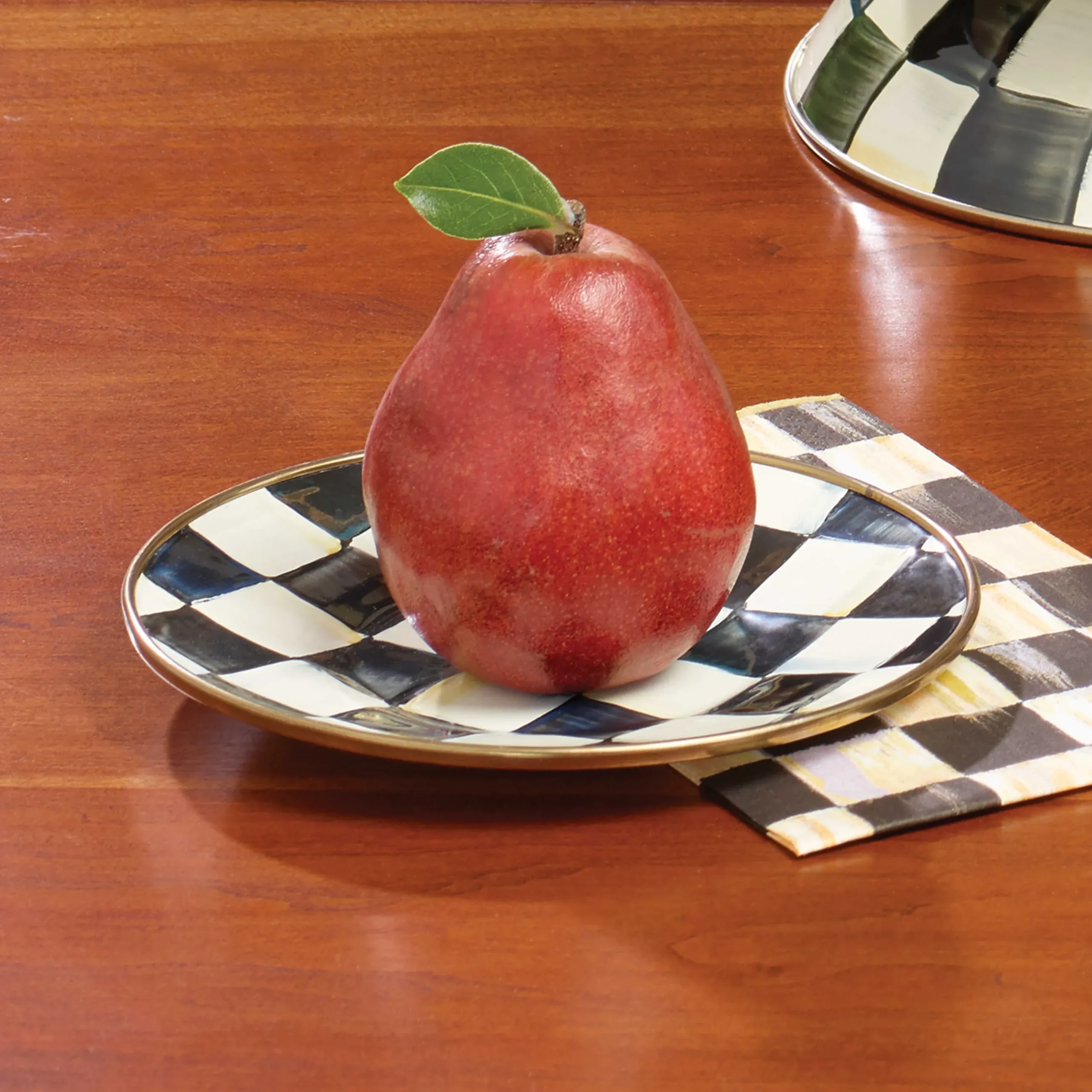 The Coffee Shop|Dinnerware & Flatware|MacKenzie-Childs Courtly Check Saucer