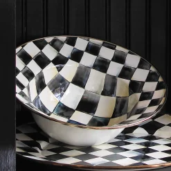 Fall Entertaining|Serveware|MacKenzie-Childs Courtly Check Serving Bowl