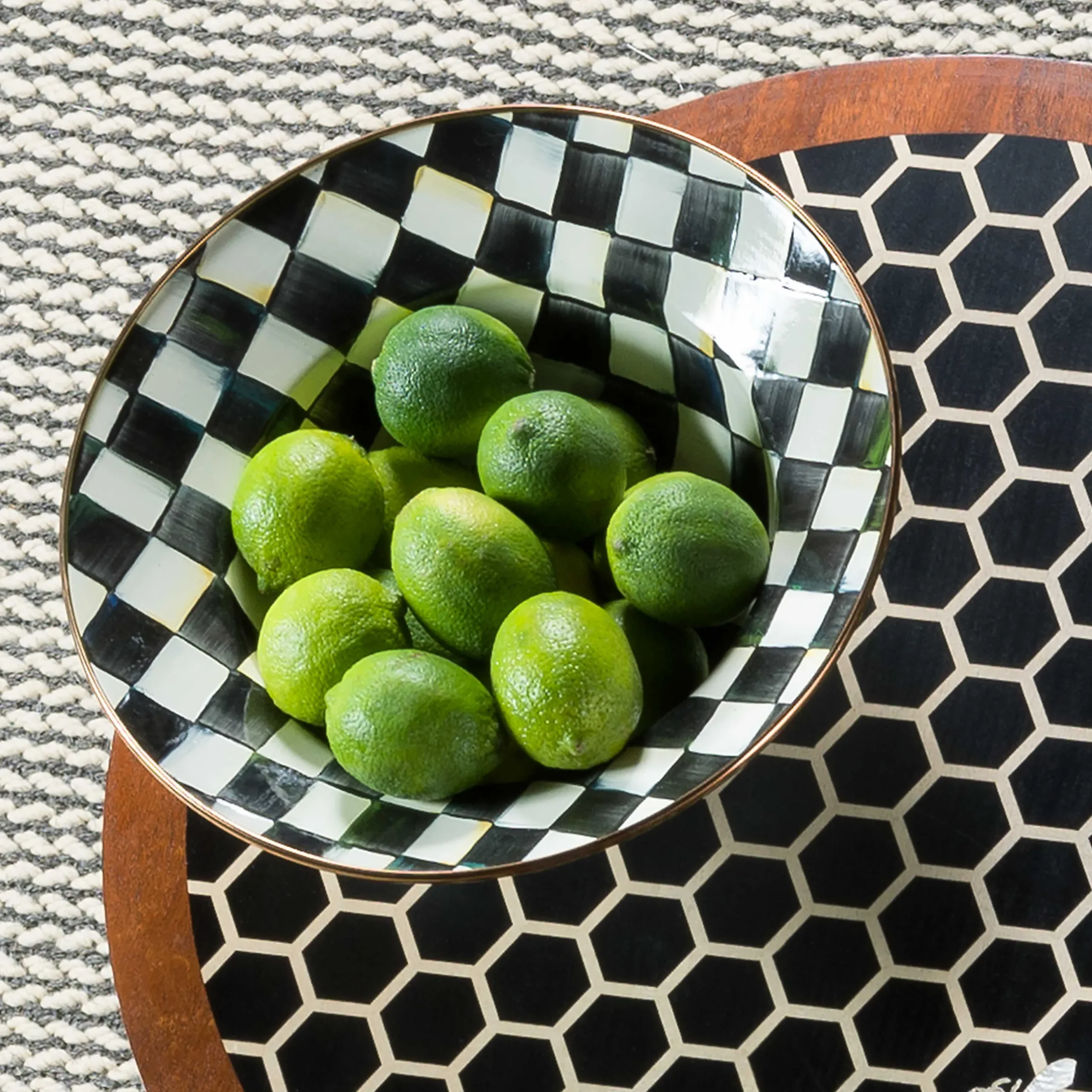 Fall Entertaining|Serveware|MacKenzie-Childs Courtly Check Serving Bowl