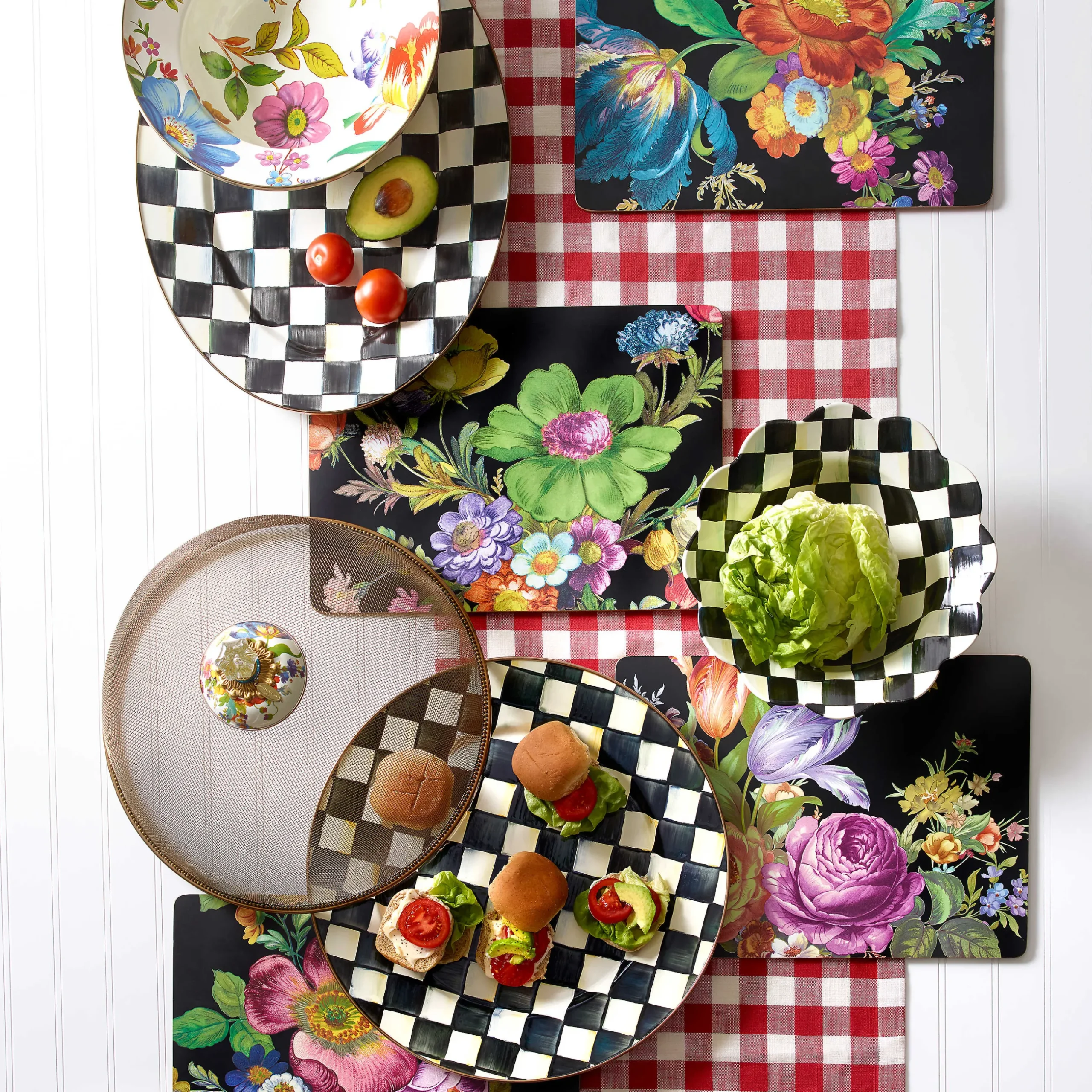 Bar Entertaining|Serveware|MacKenzie-Childs Courtly Check Serving Platter