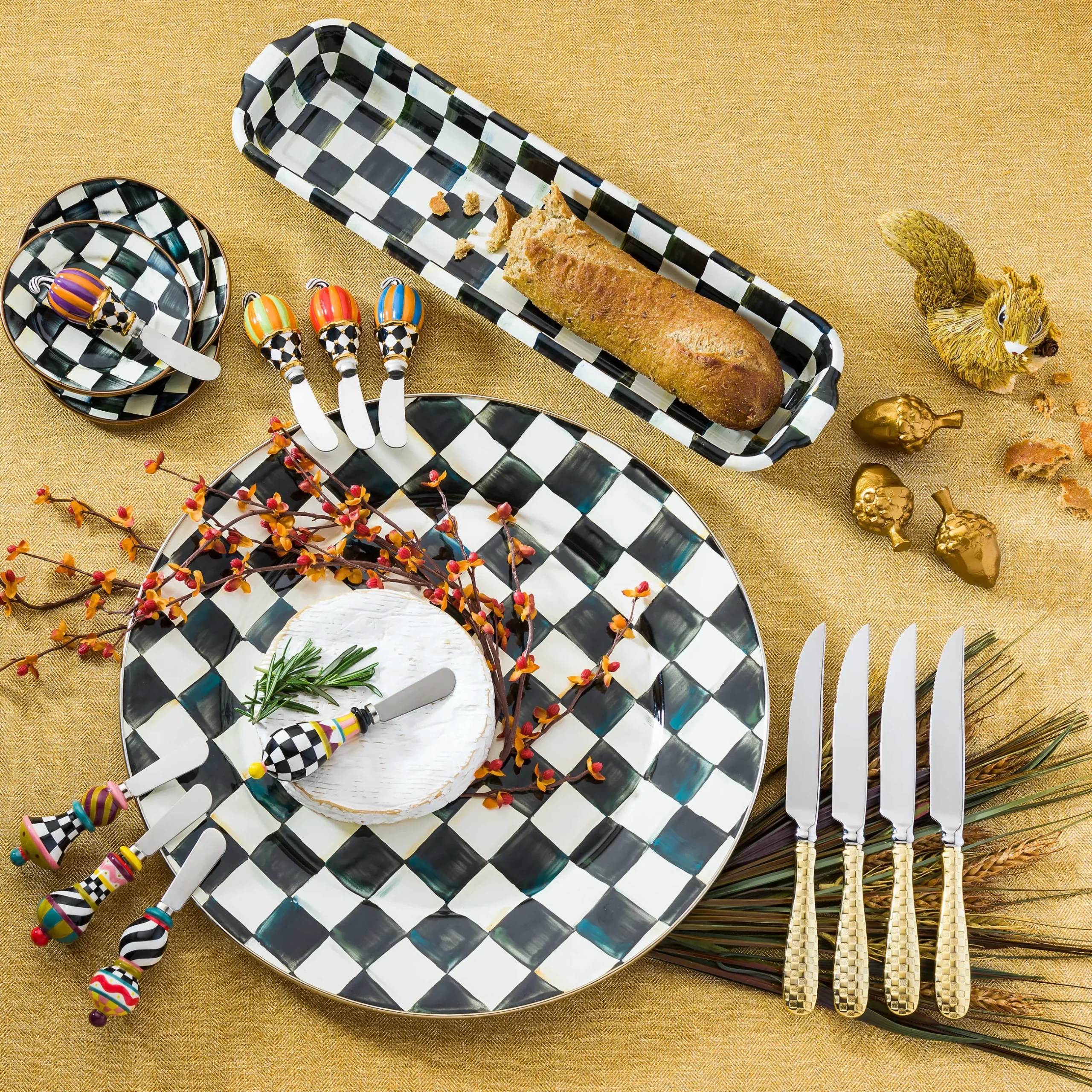 Bar Entertaining|Serveware|MacKenzie-Childs Courtly Check Serving Platter