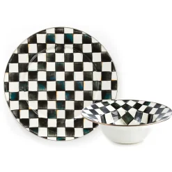 Kitchen & Dining Sets|Serveware|MacKenzie-Childs Courtly Check Serving Platter  Bowl Set
