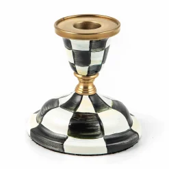 Candles & Fragrances|MacKenzie-Childs Courtly Check Short Candlestick