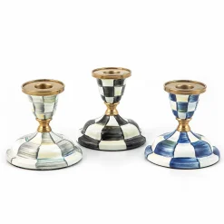 Candles & Fragrances|MacKenzie-Childs Courtly Check Short Candlestick
