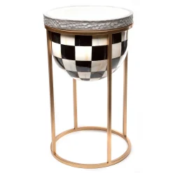 Outdoor|MacKenzie-Childs Courtly Check Short Plant Stand