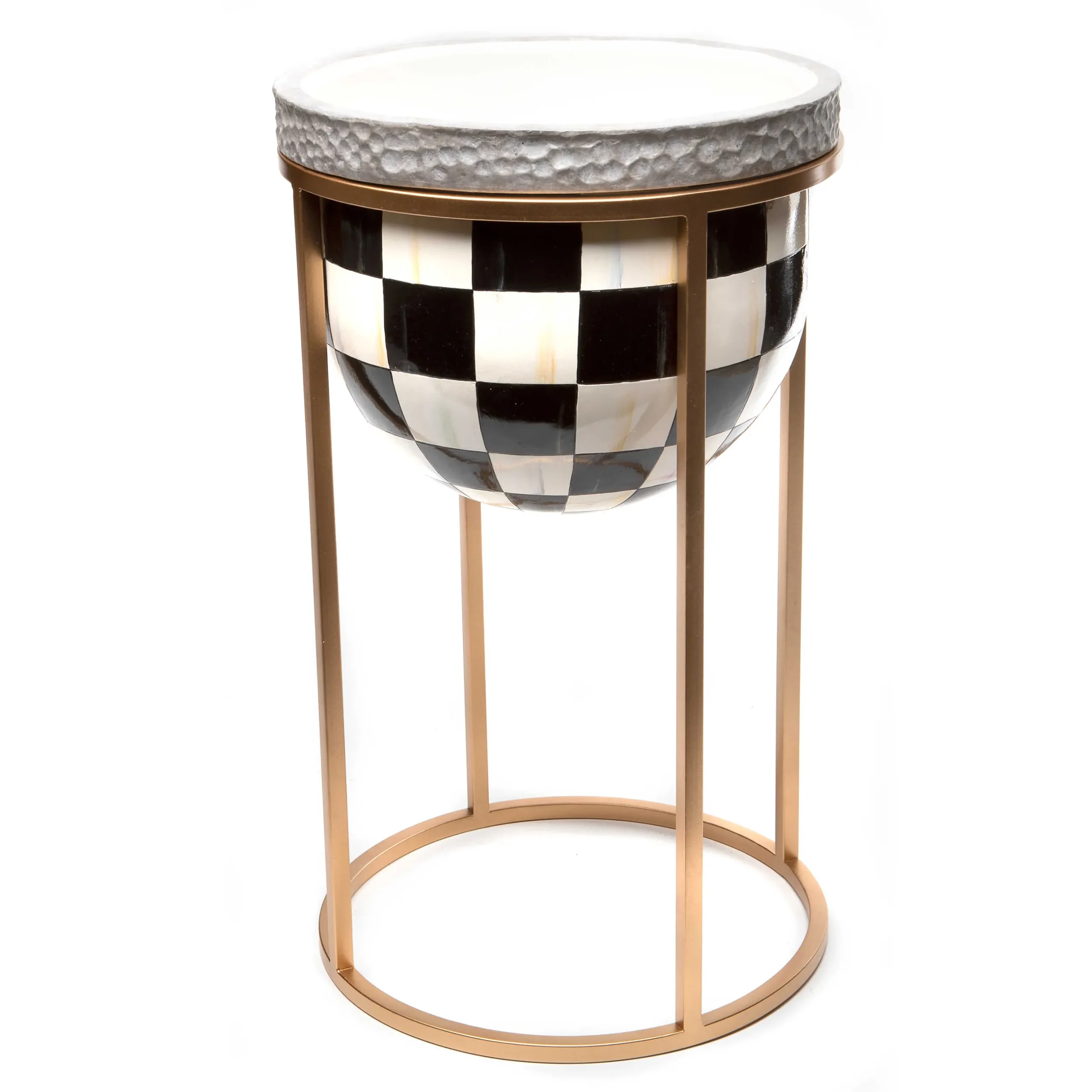 Outdoor|MacKenzie-Childs Courtly Check Short Plant Stand