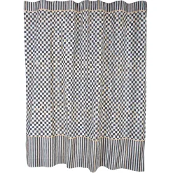Bath & Bath Accessories|MacKenzie-Childs Courtly Check Shower Curtain