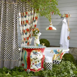 Bath & Bath Accessories|MacKenzie-Childs Courtly Check Shower Curtain