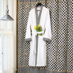 Bath & Bath Accessories|MacKenzie-Childs Courtly Check Shower Curtain
