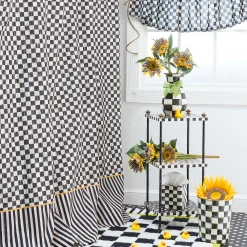 Bath & Bath Accessories|MacKenzie-Childs Courtly Check Shower Curtain