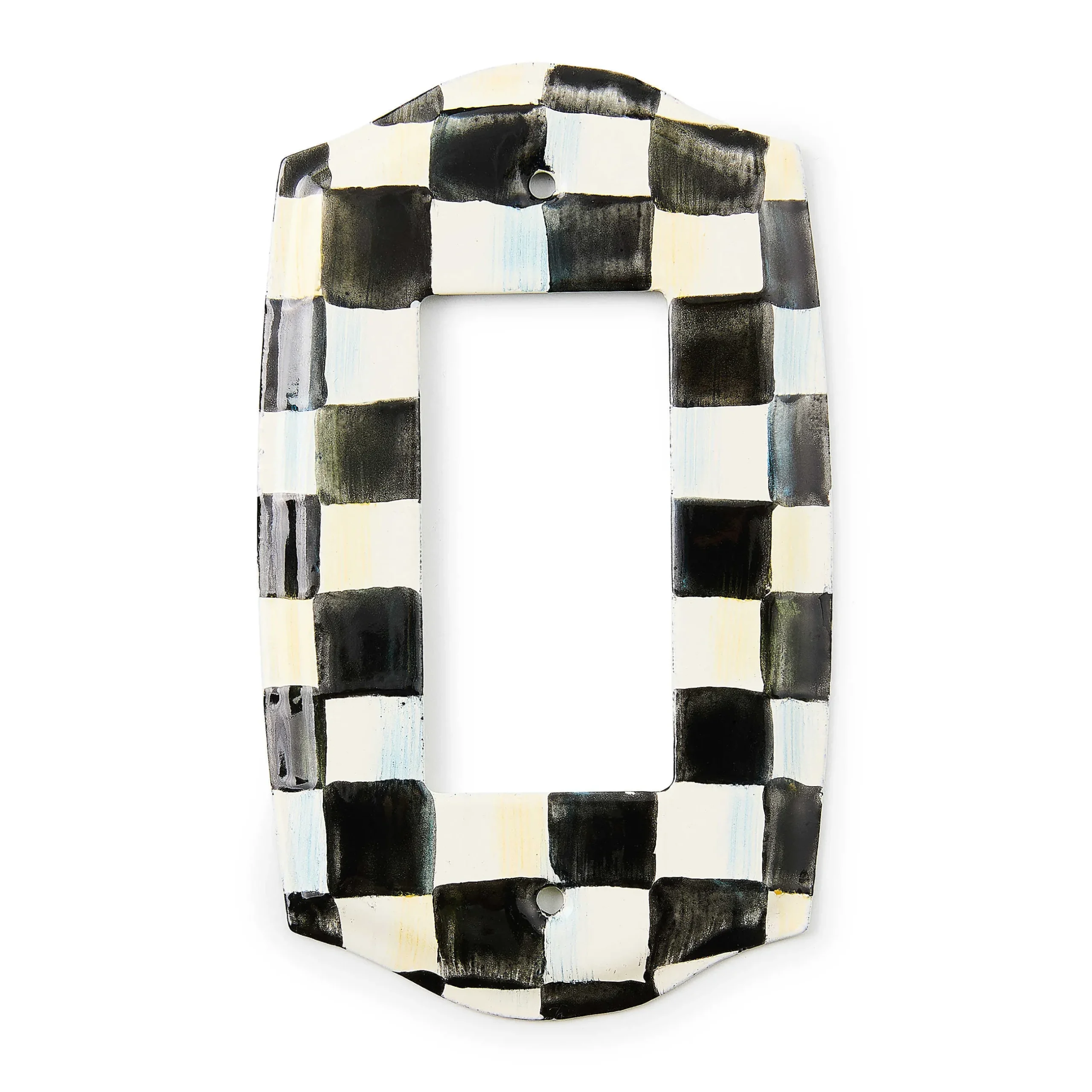 Finishing Touches|Room Accents|MacKenzie-Childs Courtly Check Single Rocker Switch Plate