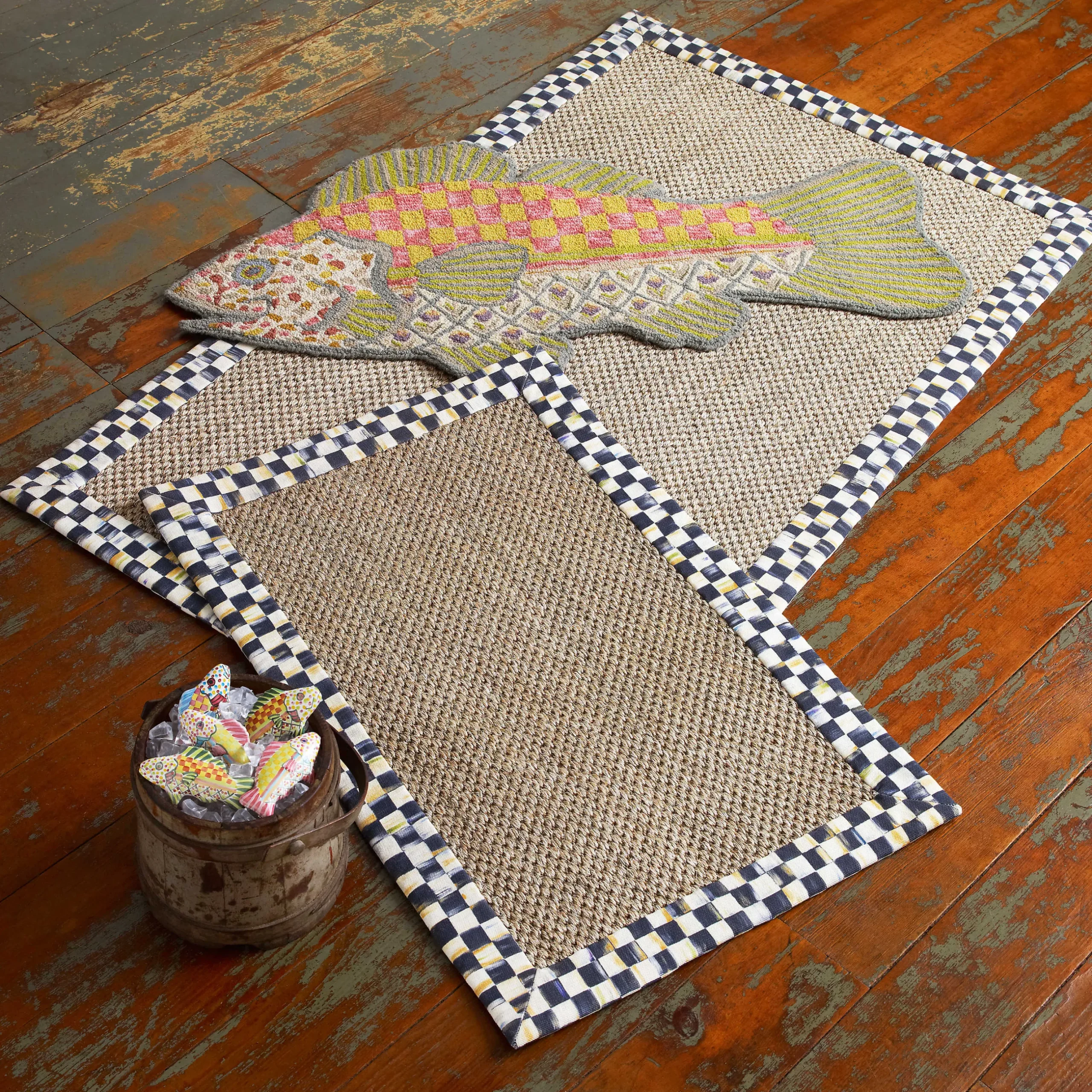 Rugs|MacKenzie-Childs Courtly Check Sisal 2' x 3' Rug