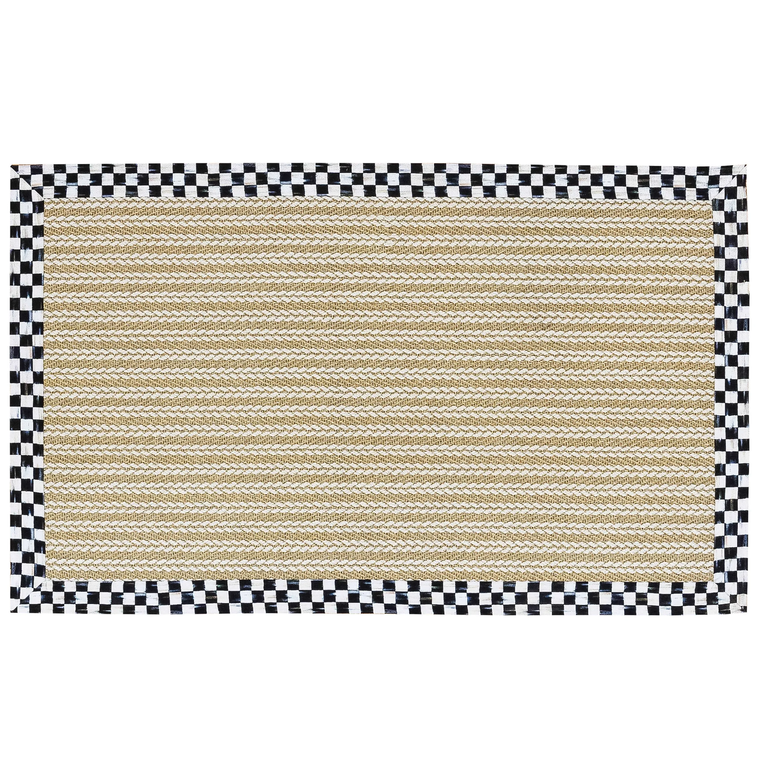 Rugs|MacKenzie-Childs Courtly Check Sisal Wool Herringbone 3' x 5' Rug