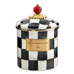 Room Accents|Kitchen Storage & Organization|MacKenzie-Childs Courtly Check Small Canister